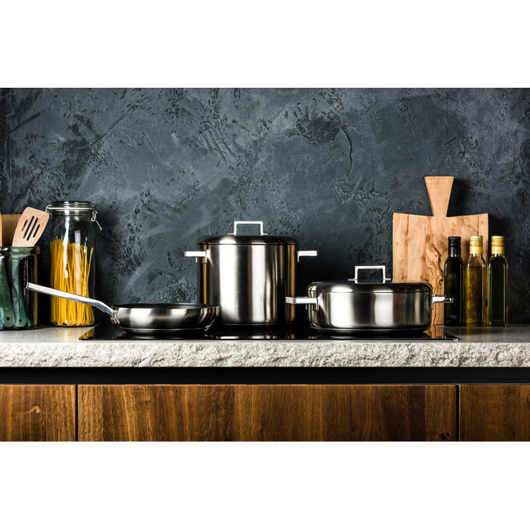 Stainless Steel Non-Stick Saute Pan with Ceramic Coating