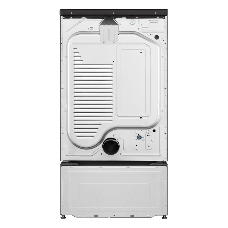 Black Steel 7.4 Cu. Ft. Smart Front Load Electric Dryer with TurboSteam