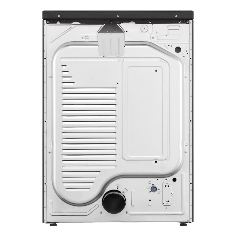 Black Steel 7.4 Cu. Ft. Smart Front Load Electric Dryer with TurboSteam