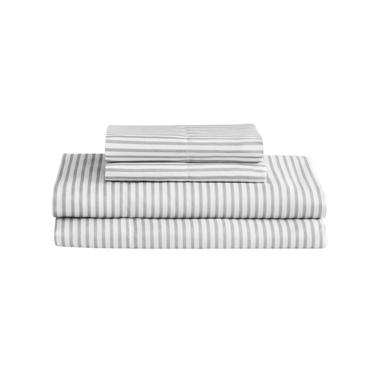 Aqua and Grey Reversible Microfiber Full Bedding Set