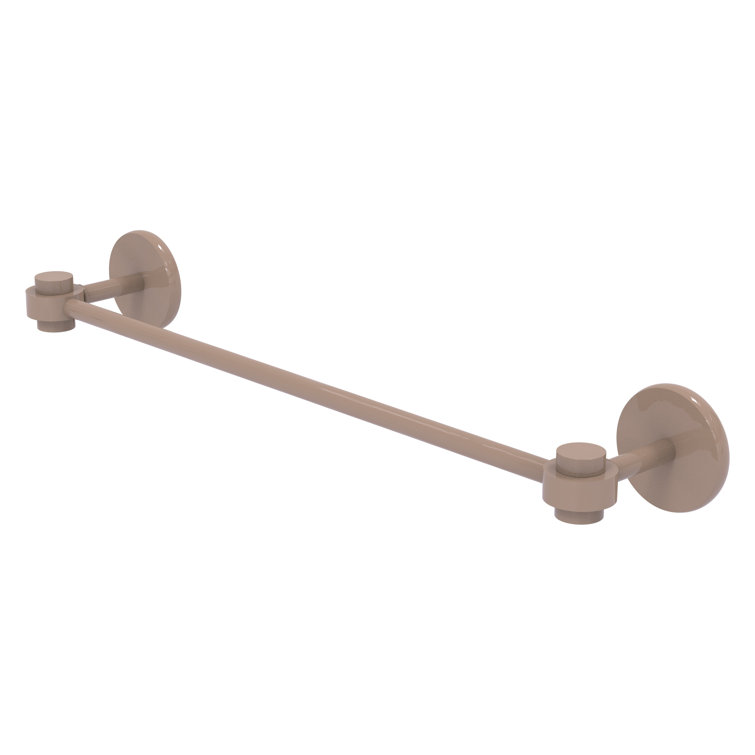 Shaded Beige 36'' Wall Mounted Brass Towel Bar