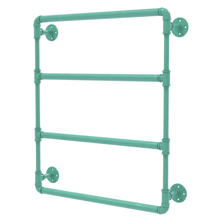 Sea Foam Green Iron Wall Mounted Ladder Towel Bar