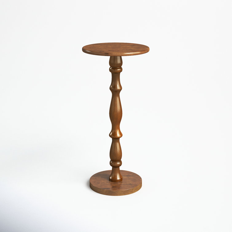 Handcrafted Brown Solid Wood Traditional End Table