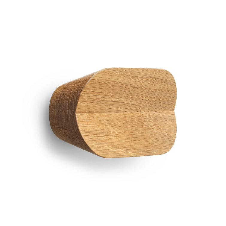 White Oak Round Wooden Wall Hook