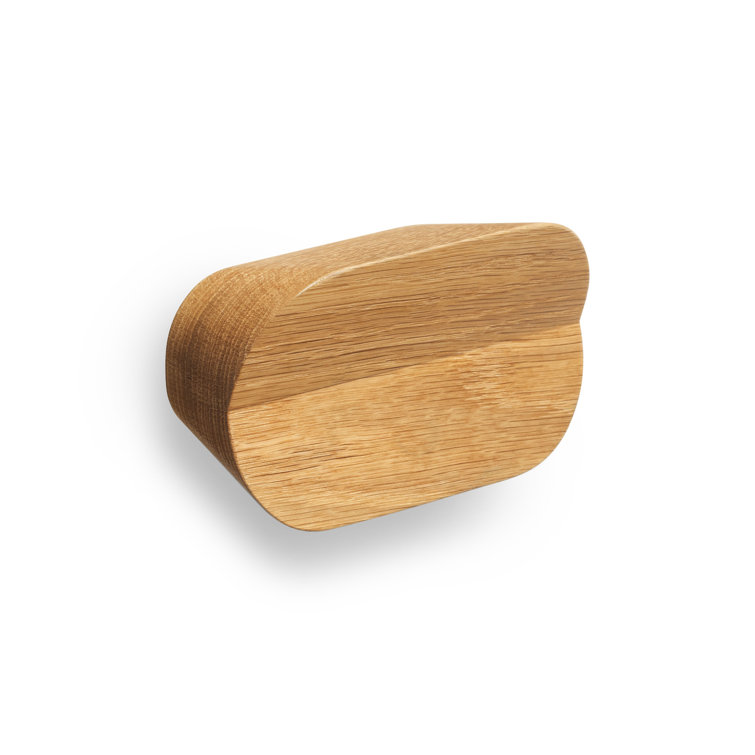 White Oak Round Wooden Wall Hook