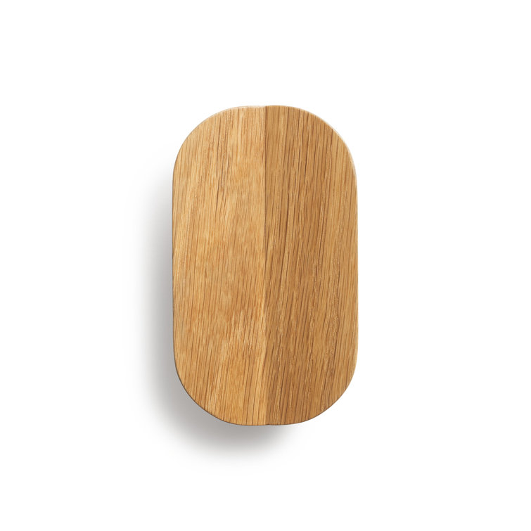 White Oak Round Wooden Wall Hook