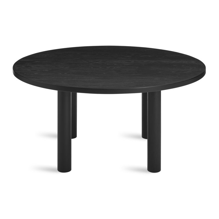 Black Ash 60" Round Solid Wood Dining Table