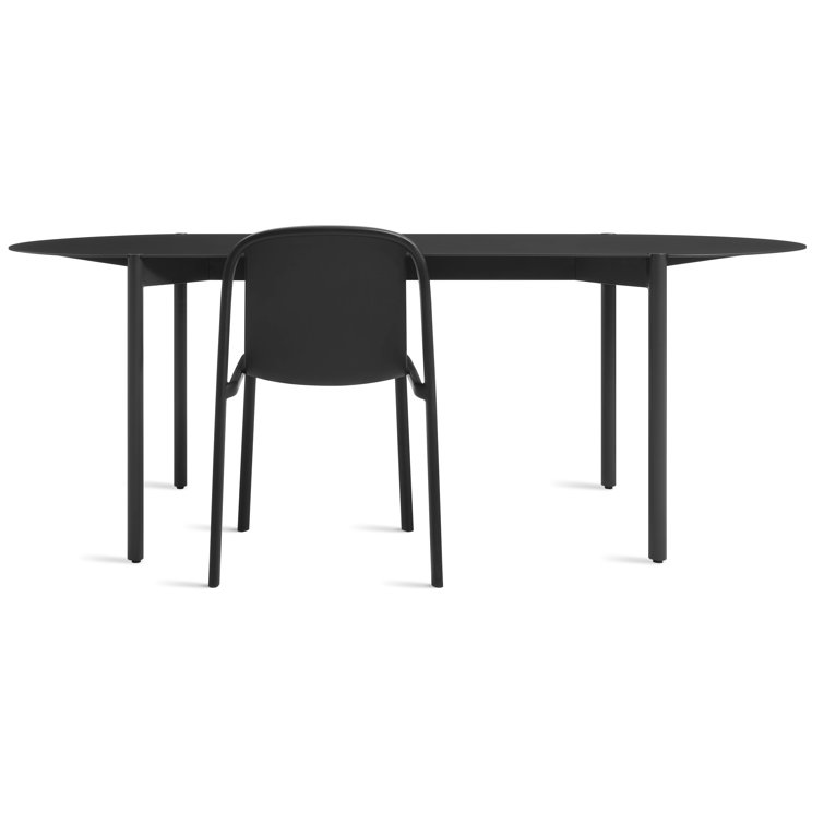 Oblivion Black Aluminum 82" Capsule-Shaped Dining Table