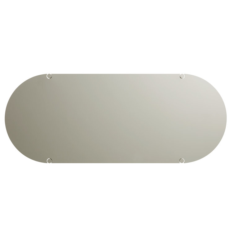 Putty Aluminum 82" Capsule Shape Dining Table