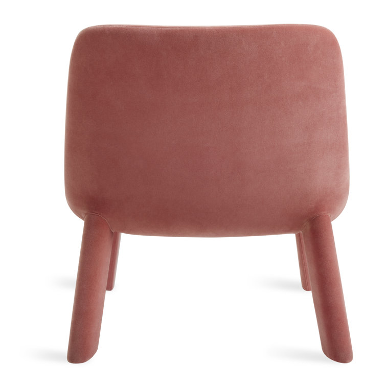 Ablin Orange Velvet Upholstered Lounge Chair