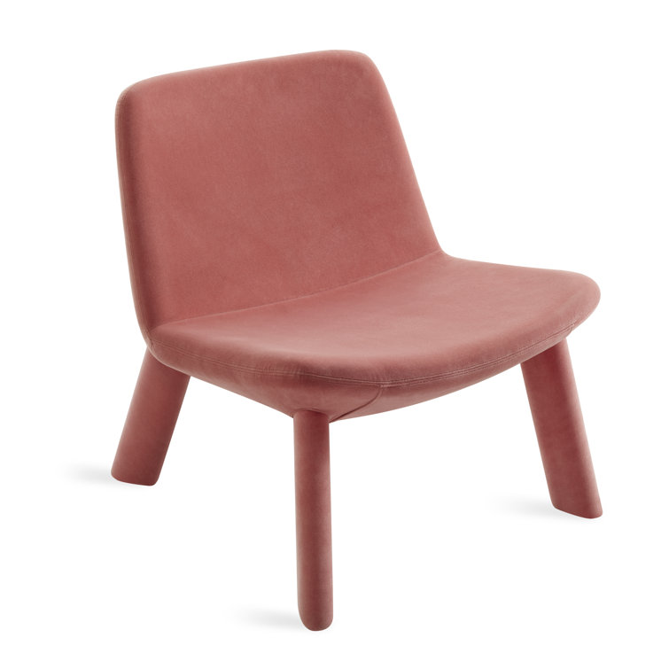 Ablin Orange Velvet Upholstered Lounge Chair