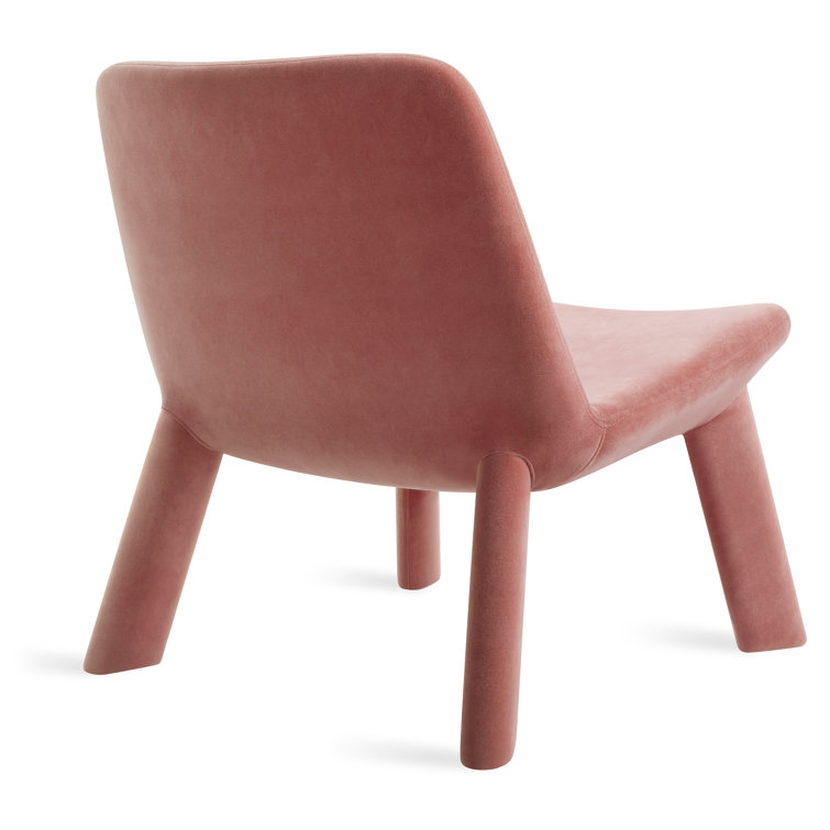 Ablin Orange Velvet Upholstered Lounge Chair