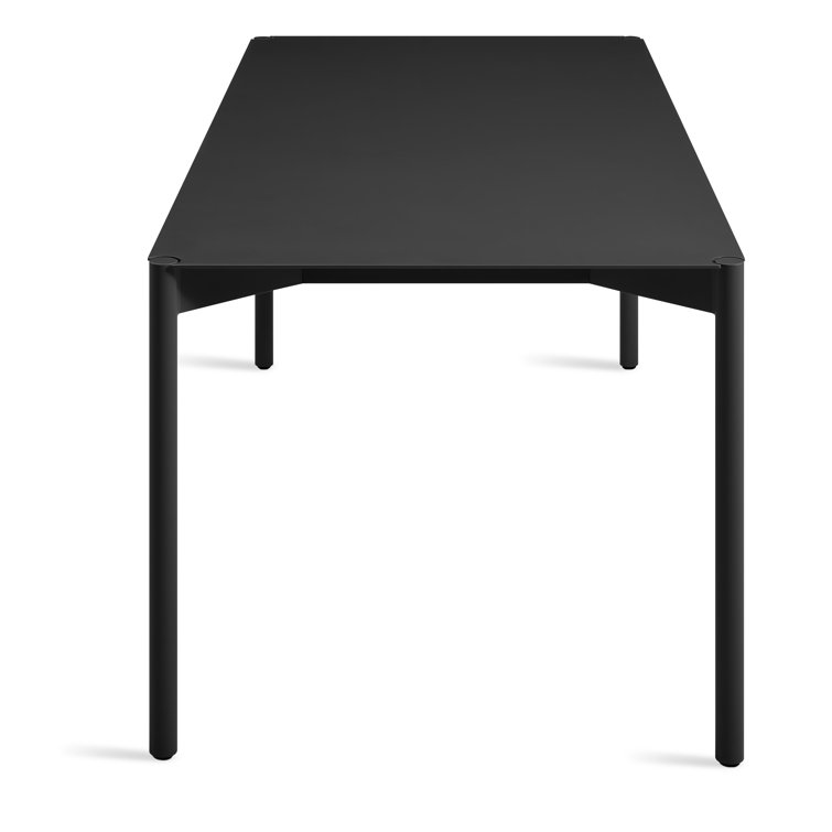 Oblivion Black Aluminum 80" Counter Height Dining Table