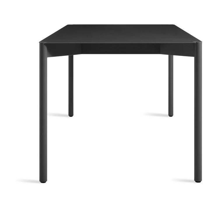 Oblivion Black Aluminum 80" Counter Height Dining Table