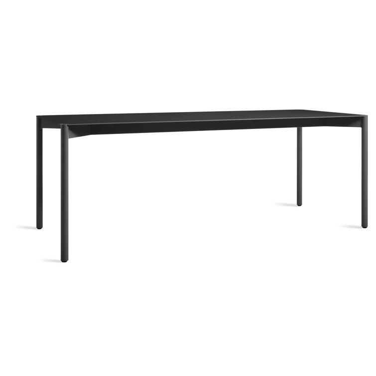 Oblivion Black Aluminum 80" Counter Height Dining Table