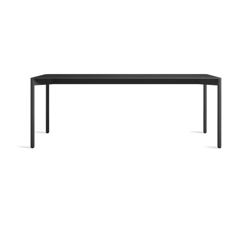 Oblivion Black Aluminum 80" Counter Height Dining Table