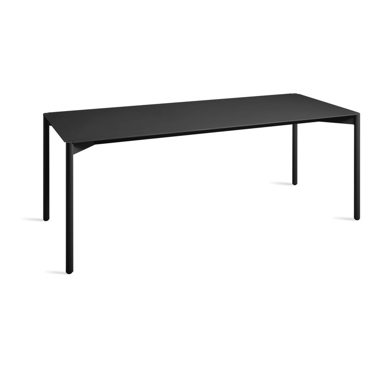 Oblivion Black Aluminum 80" Counter Height Dining Table
