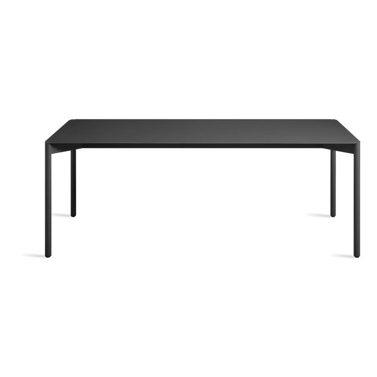 Oblivion Black Aluminum 80" Counter Height Dining Table