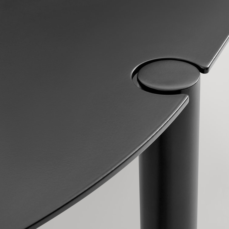 Oblivion Black Aluminum 82" Capsule-Shaped Dining Table