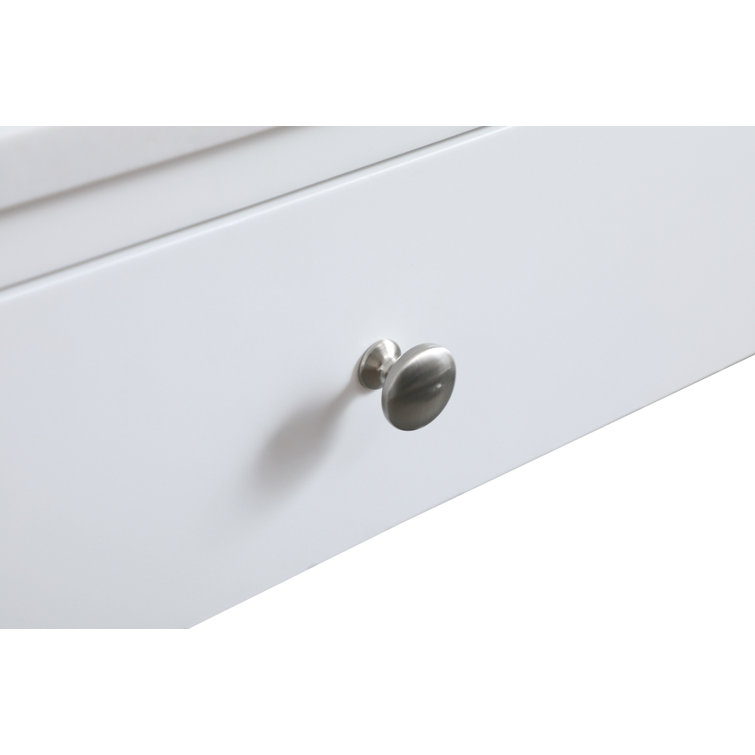 36 in White Freestanding Bathroom Vanity with Calacatta Marble Top