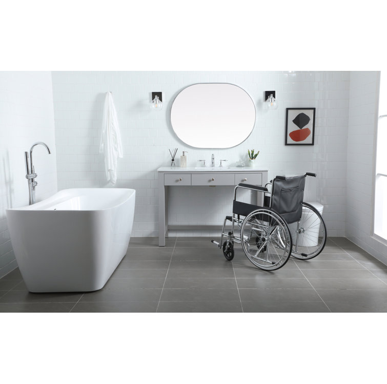 Hudson 48'' Gray Single Bathroom Vanity with Calacatta Marble Top