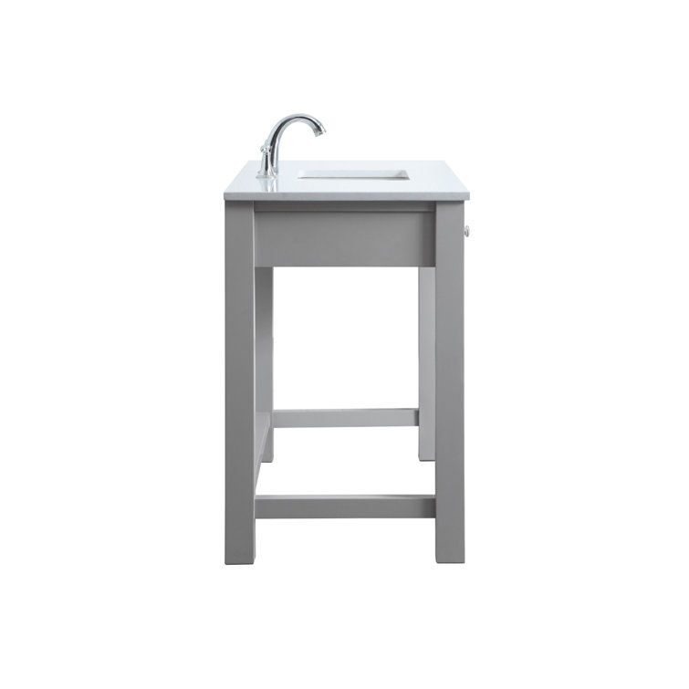 Hudson 48'' Gray Single Bathroom Vanity with Calacatta Marble Top