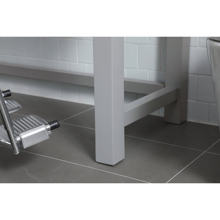 Hudson 48'' Gray Single Bathroom Vanity with Calacatta Marble Top