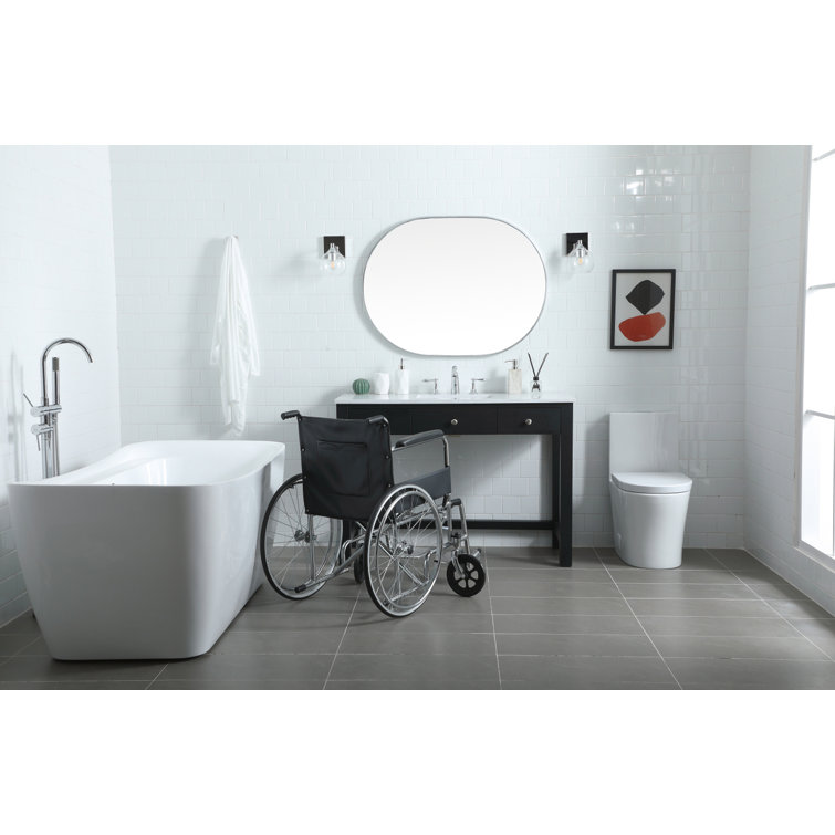 Hudson 48'' Black Freestanding Single Bathroom Vanity with Marble Top