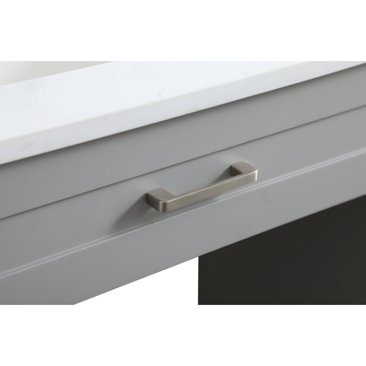Cooper 54'' Grey Freestanding Bathroom Vanity with Marble Top