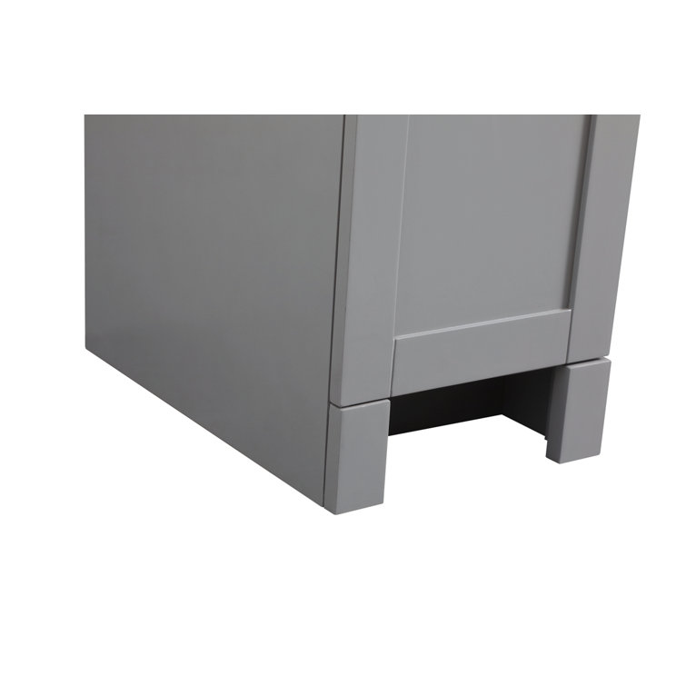 Cooper 54'' Grey Freestanding Bathroom Vanity with Marble Top