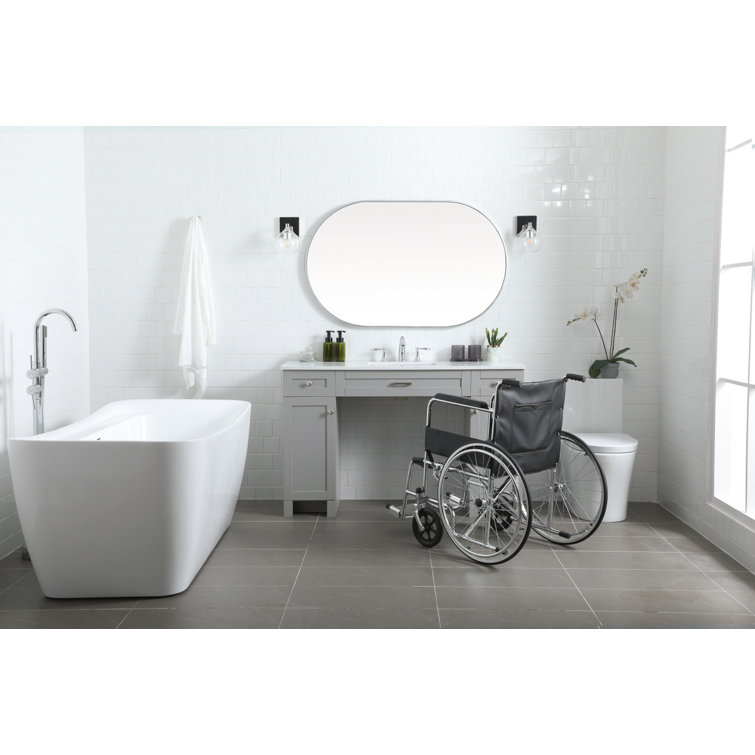Cooper 54'' Grey Freestanding Bathroom Vanity with Marble Top