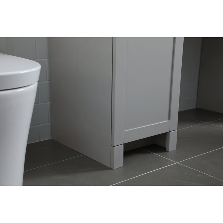 Gray 60'' Single Bathroom Vanity with Calacatta Marble Top