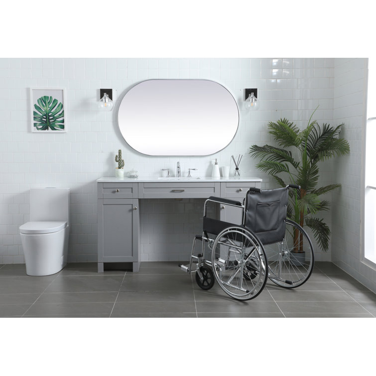 Gray 60'' Single Bathroom Vanity with Calacatta Marble Top