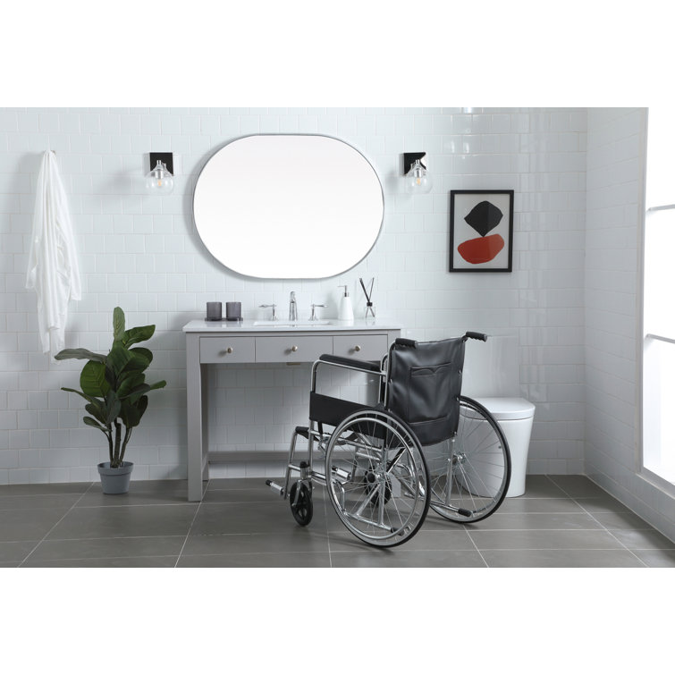 Hudson 42'' Grey Single Bathroom Vanity with Engineered Marble Top