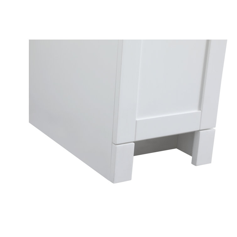 Cooper 54'' White Freestanding Bathroom Vanity with Marble Top