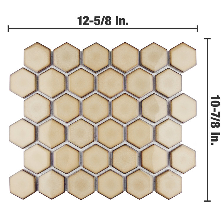 Caffe Hexagon Porcelain Mosaic Tile for Floor and Wall