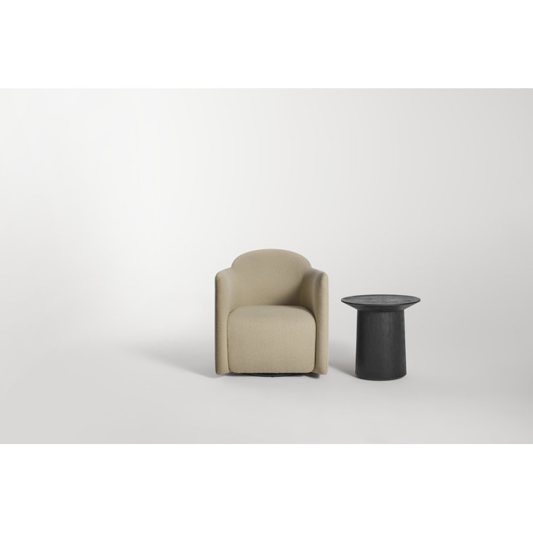 Kelso Camel Beige Fabric Swivel Lounge Chair