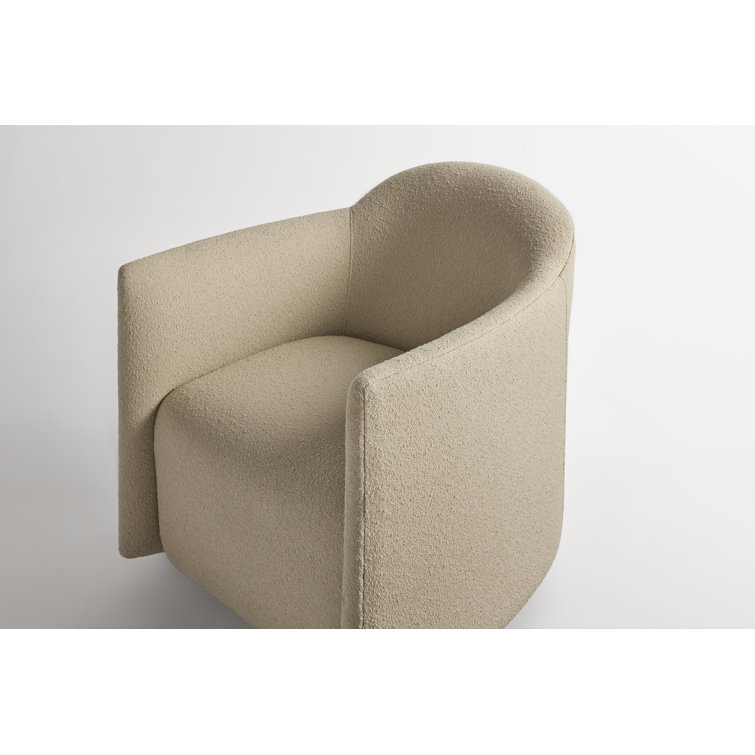 Kelso Camel Beige Fabric Swivel Lounge Chair