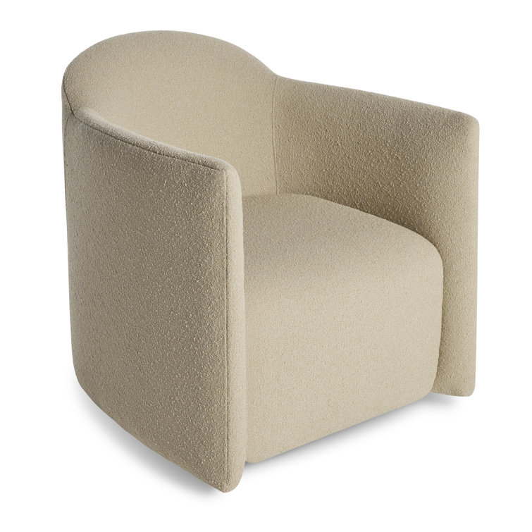 Kelso Camel Beige Fabric Swivel Lounge Chair