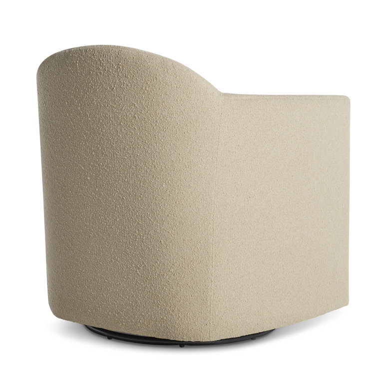 Kelso Camel Beige Fabric Swivel Lounge Chair