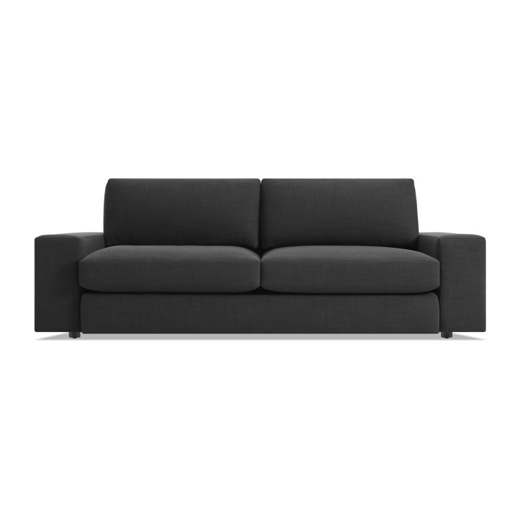 Esker Wide Kelso Blue Polyester Blend Sofa with Removable Cushions