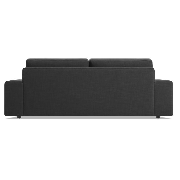 Esker Wide Kelso Blue Polyester Blend Sofa with Removable Cushions