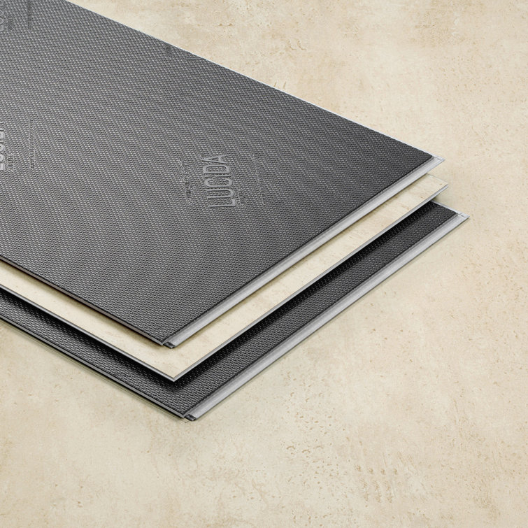 Cream Beige 24" x 12" Waterproof Vinyl Tile Flooring