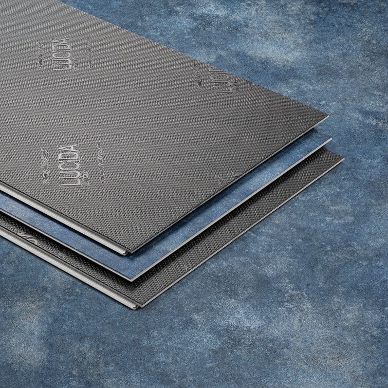Topaz Blue Stone Look 12" x 24" Waterproof Vinyl Tile