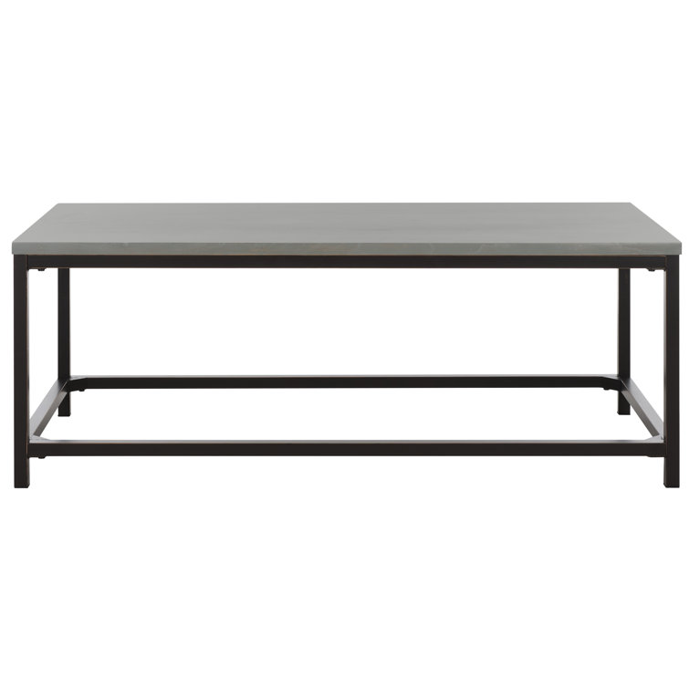 Ash Grey Walnut Wood Rectangular Coffee Table