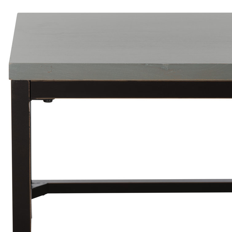 Ash Grey Walnut Wood Rectangular Coffee Table