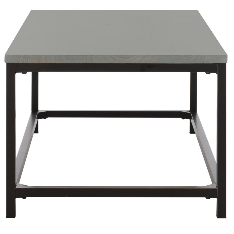 Ash Grey Walnut Wood Rectangular Coffee Table