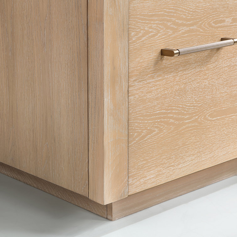 San 42'' Washed Ash Gray Single Bathroom Vanity with Gold Hardware