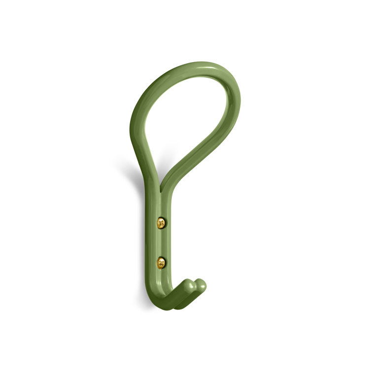 Grasshopper Green Metal Small Wall Hook