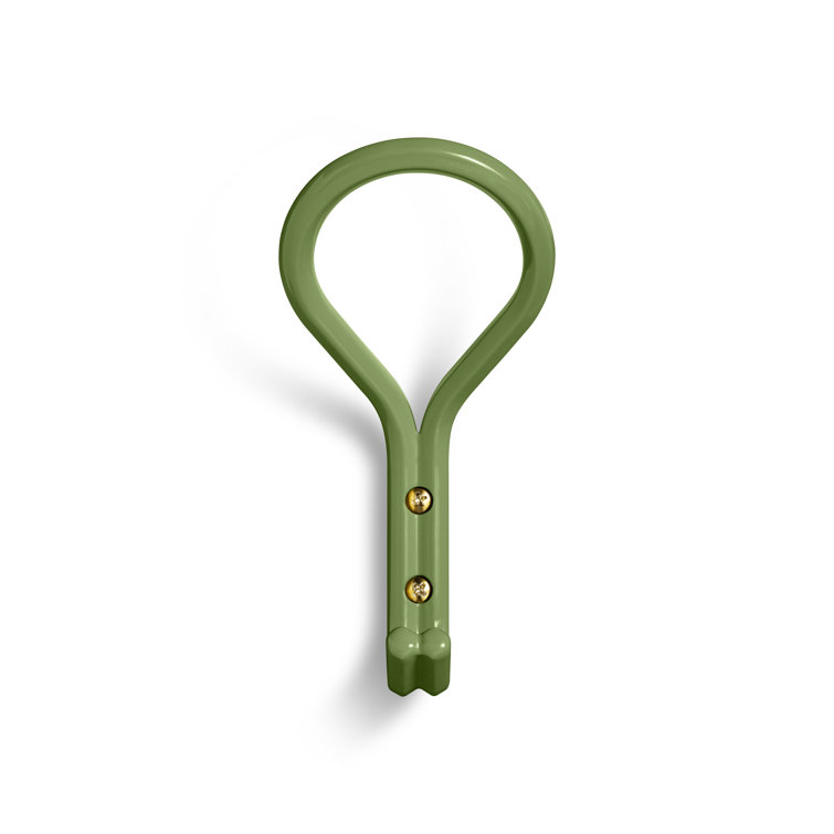 Grasshopper Green Metal Small Wall Hook